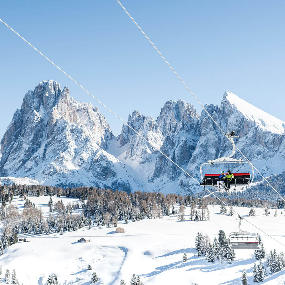 Skiing Dolomites