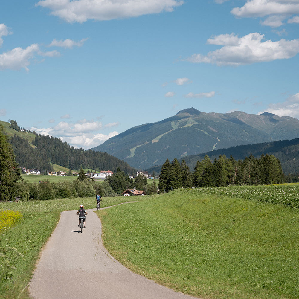 Direttamente sulla pista ciclabile della Val Pusteria
