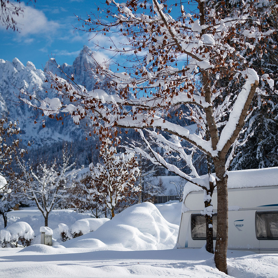 Campen im Winter